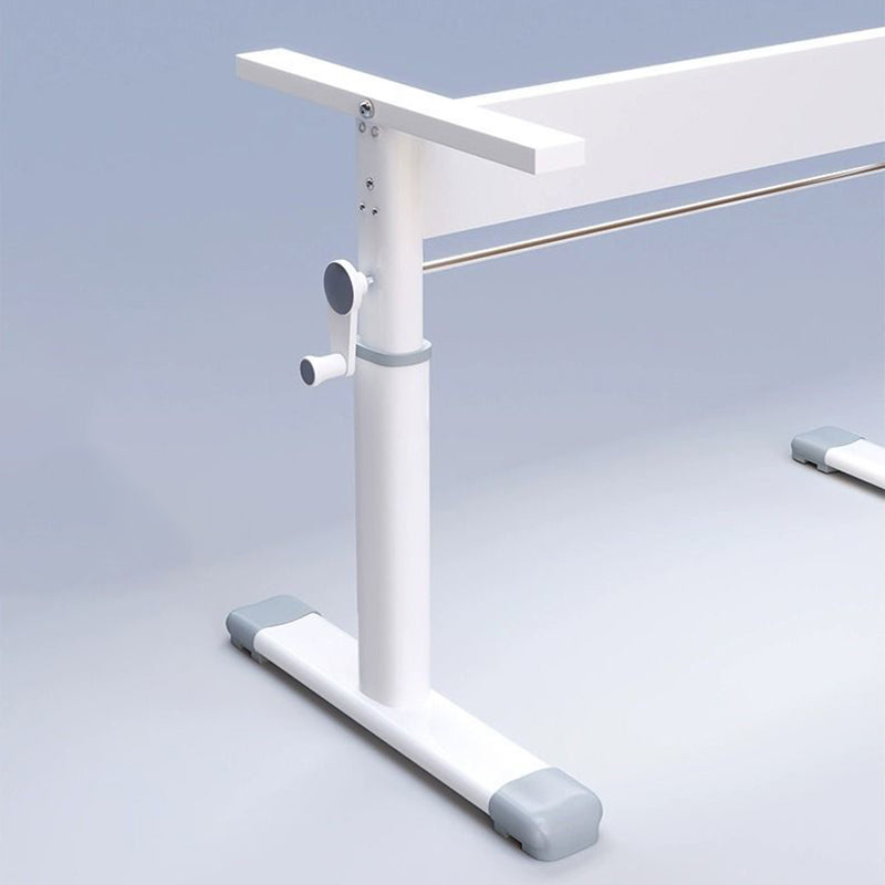 Sleek Modern Minimalist Rectangular Carbon Steel Plank Desk for Home Office