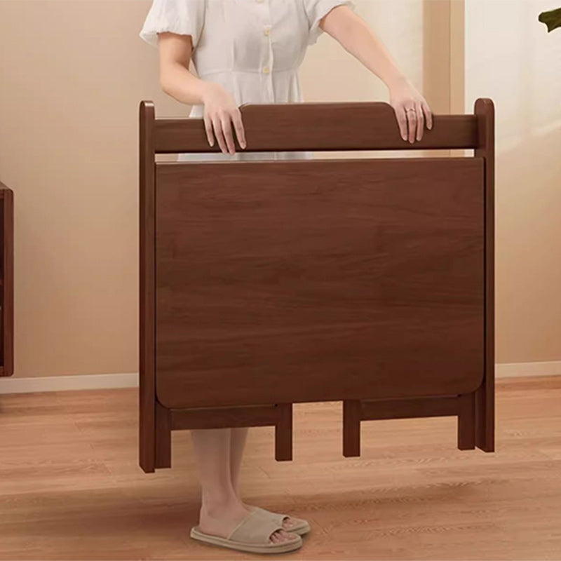Sleek Foldable Wooden Desk — Modern Minimalist Rectangle for Home Office