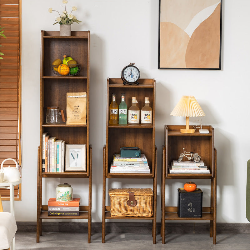 Traditional Japanese Square Bamboo Bookshelves – 3, 4, or 5-Tier Living Room Storage
