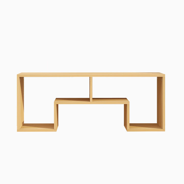Sleek Modern Minimalist Rectangular TV Stand – 2-Tier Board Console for Living Room