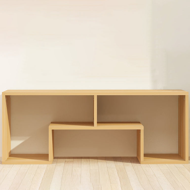 Sleek Modern Minimalist Rectangular TV Stand – 2-Tier Board Console for Living Room