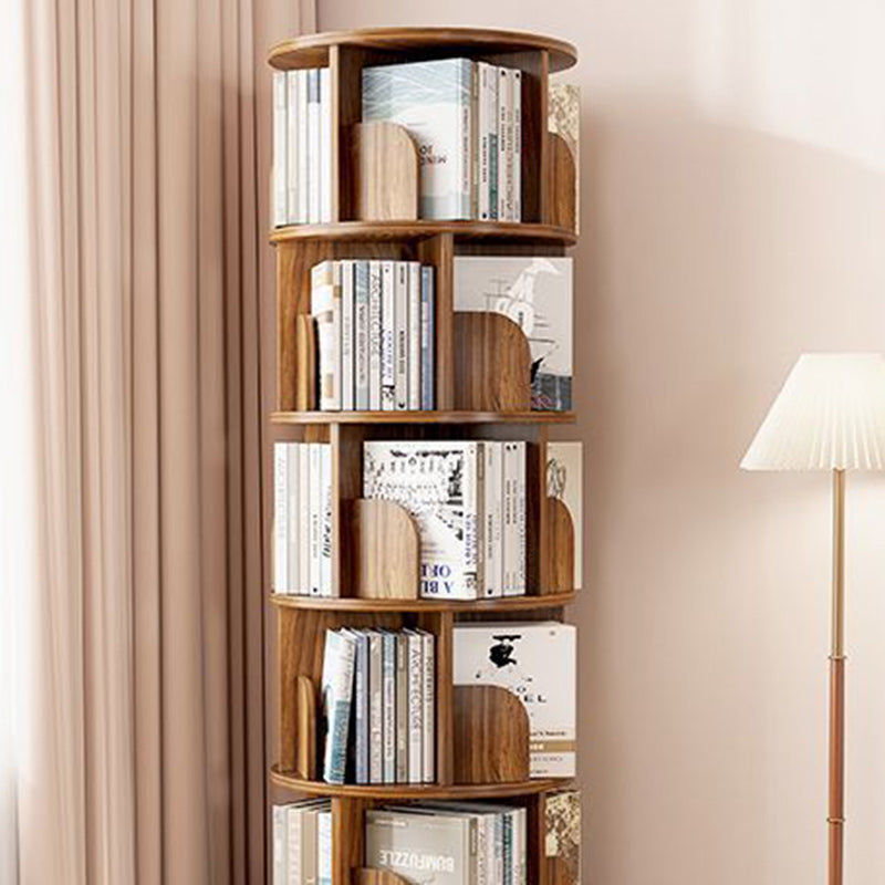 Modern Minimalist Square-Base Artificial-Board Bookshelves – 4/5-Tier, Ideal for Study