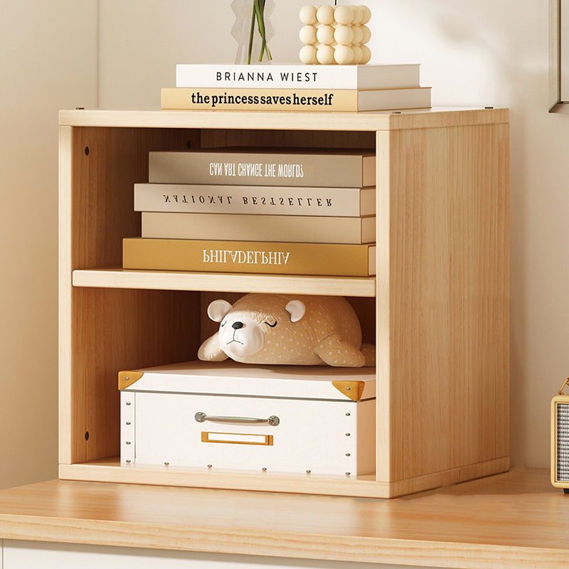 Modern Minimalist Square Storage Cabinet – Solid Wood, MDF & Acrylic Construction – Half-Cabinet for Study