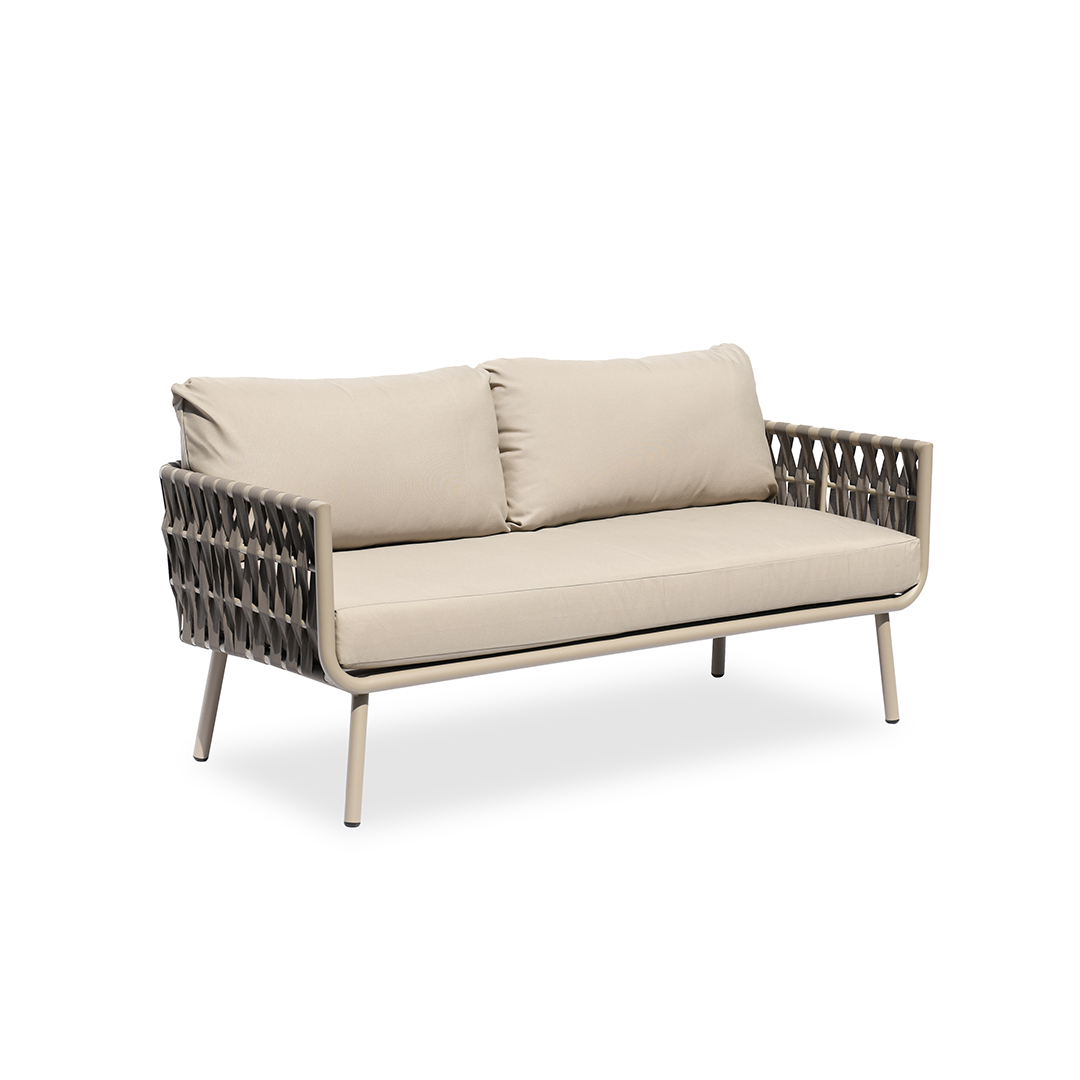 Coastal-Inspired Waterproof Aluminum Outdoor Sofa - 1/2/3-Seater for Garden & Balcony