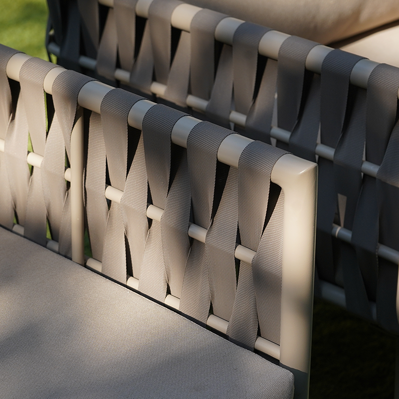 Coastal-Inspired Waterproof Aluminum Outdoor Sofa - 1/2/3-Seater for Garden & Balcony