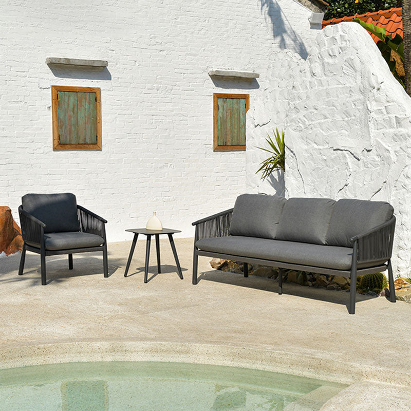 Stylish Scandinavian Outdoor Rope Sofa for Garden – 1–3 Seater for Balcony & Patio