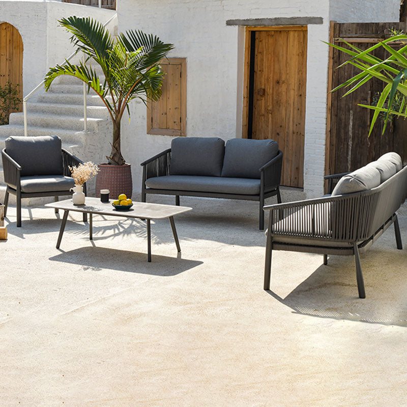 Stylish Scandinavian Outdoor Rope Sofa for Garden – 1–3 Seater for Balcony & Patio