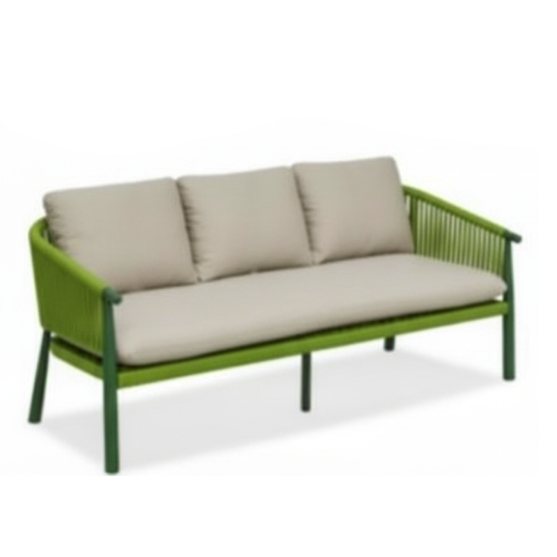 Stylish Scandinavian Outdoor Rope Sofa for Garden – 1–3 Seater for Balcony & Patio