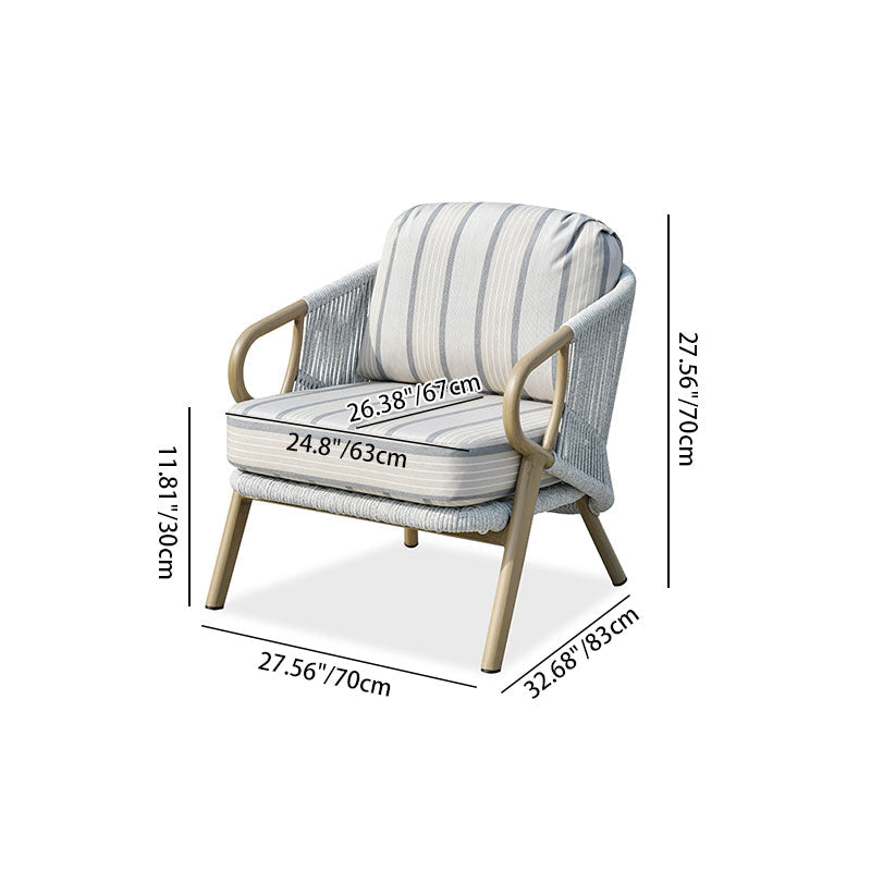 Modern Scandinavian Outdoor Resin Sofa - 1/3-Seat for Balcony & Patio
