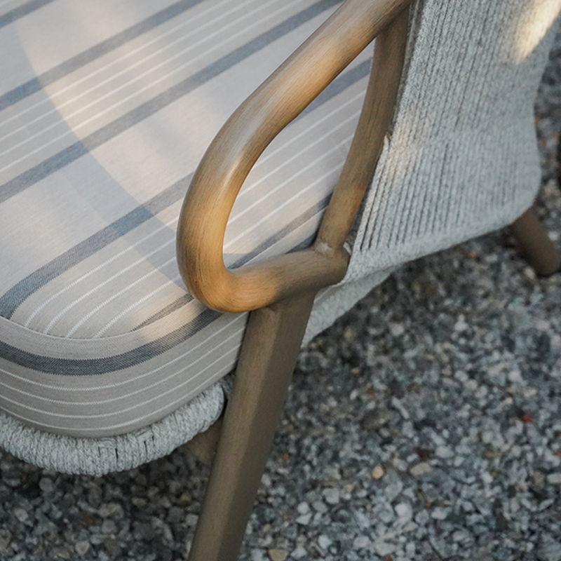 Modern Scandinavian Outdoor Resin Sofa - 1/3-Seat for Balcony & Patio