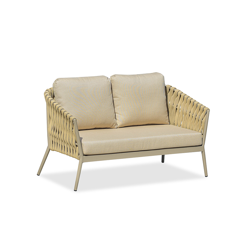 Elegant Traditional French Rope-Woven Outdoor Sofa – 1-3 Seater for Balcony & Patio