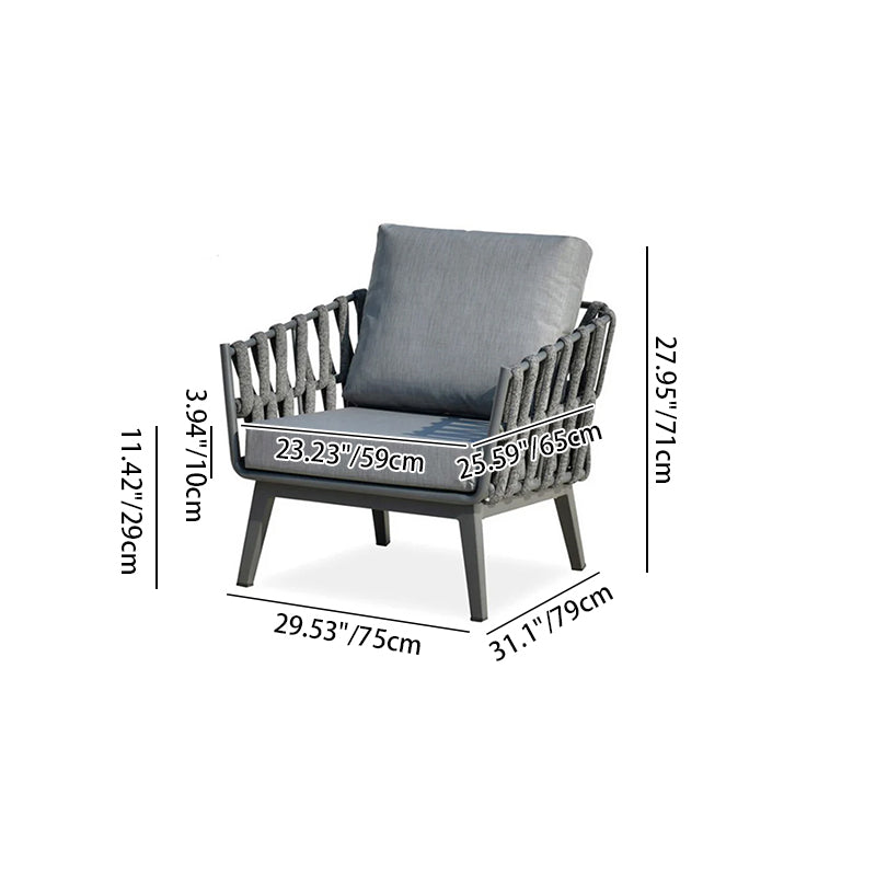 Chic Modern Outdoor Rope Sofa – 1, 2, or 3-Seater for Balcony & Patio