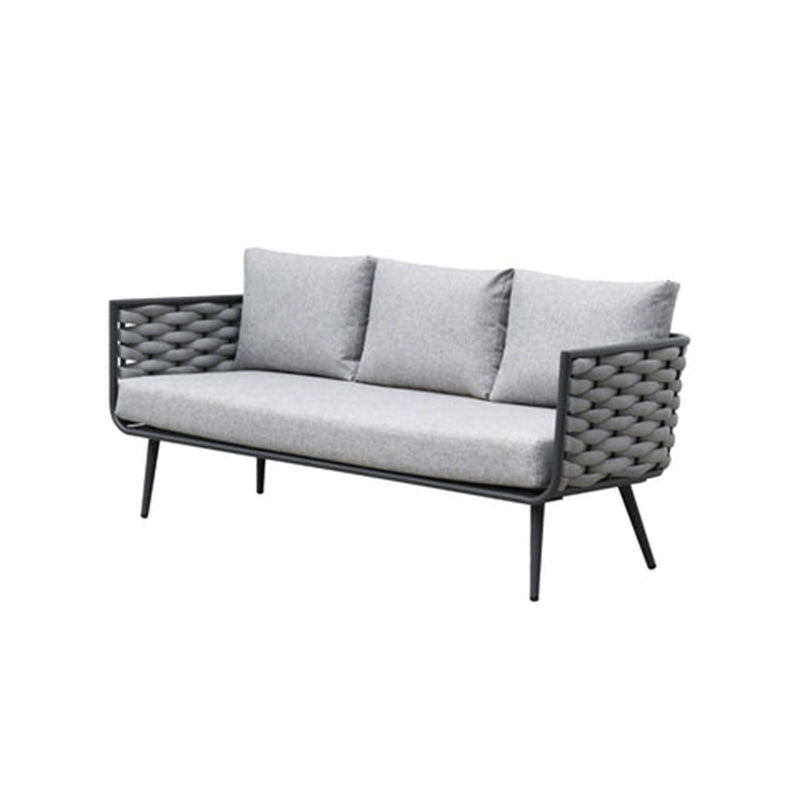 Traditional Chinese-Style Outdoor Rope-Weave Sofa – 1/2/3-Seater for Balcony & Patio