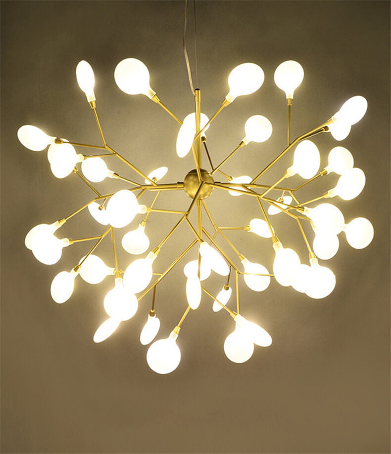 Modern Metal Branches LED Chandeliers - 27 or 36 Firefly Lights