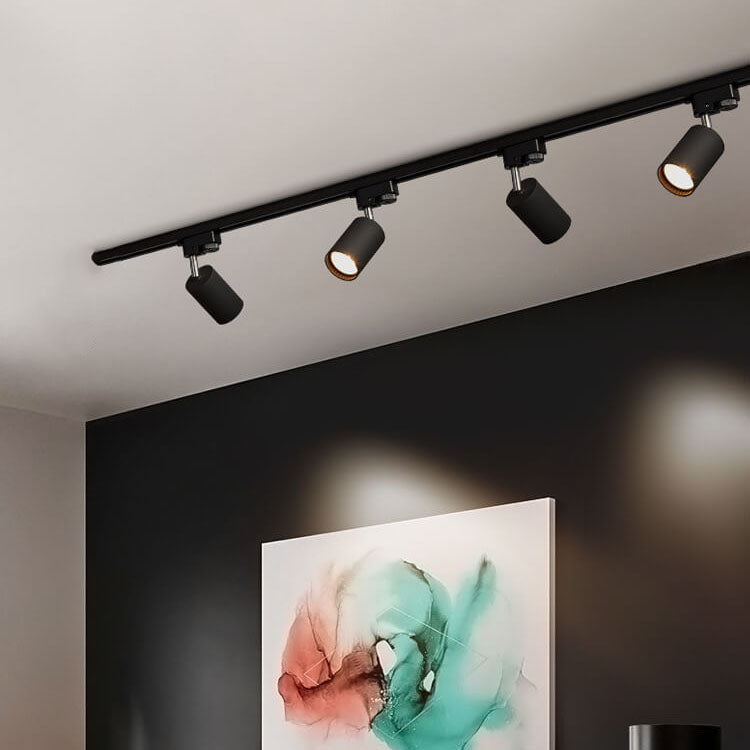 Modern Tubular LED Track Lighting Fixture - Flush Mount, 3/4/5-Light Options