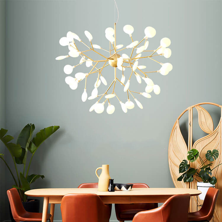 Modern Metal Branches LED Chandeliers - 27 or 36 Firefly Lights