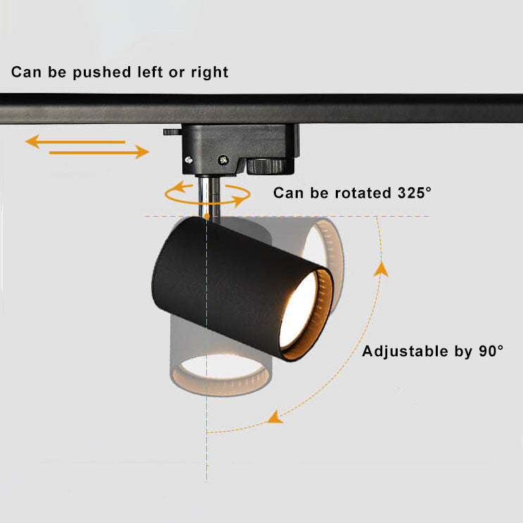 Modern Tubular LED Track Lighting Fixture - Flush Mount, 3/4/5-Light Options