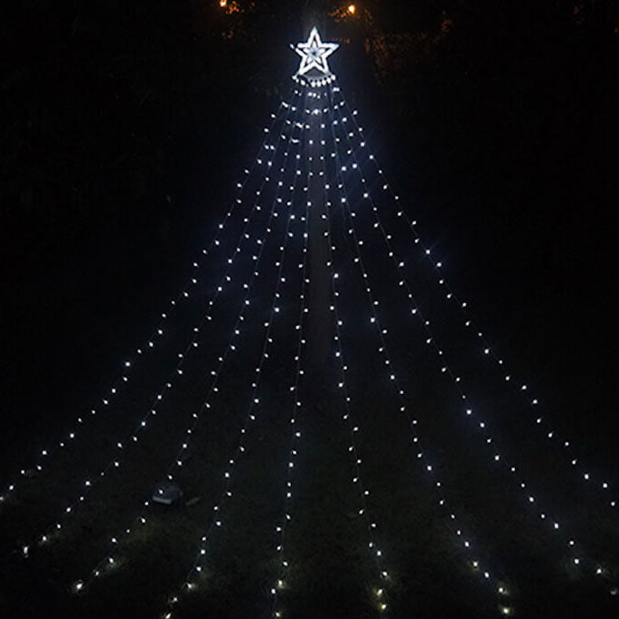 Star Waterfall LED String Lights - Christmas Meteor Shower for Holiday Decor