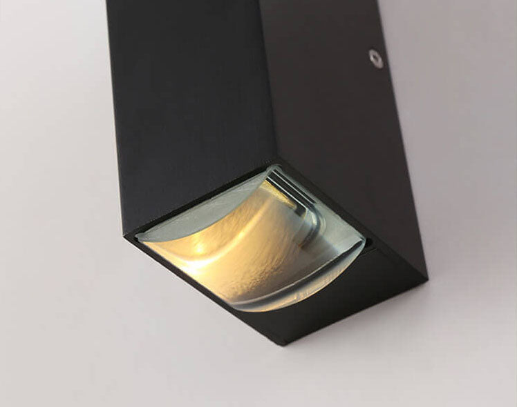 Sleek Modern Rectangular LED Outdoor Wall Sconce Light