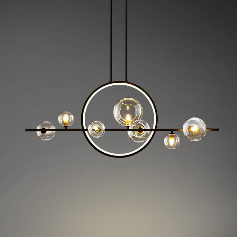 Modern Glass Long Bubble Magic Bean Island Light Chandelier β Sleek Statement Pendant Lighting