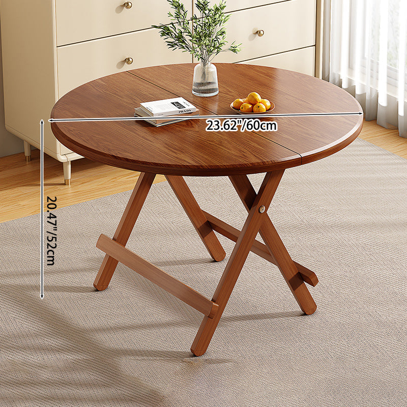 Sleek Contemporary Scandinavian Round Dining Table with MDF Top and Steel Base — Seats 4