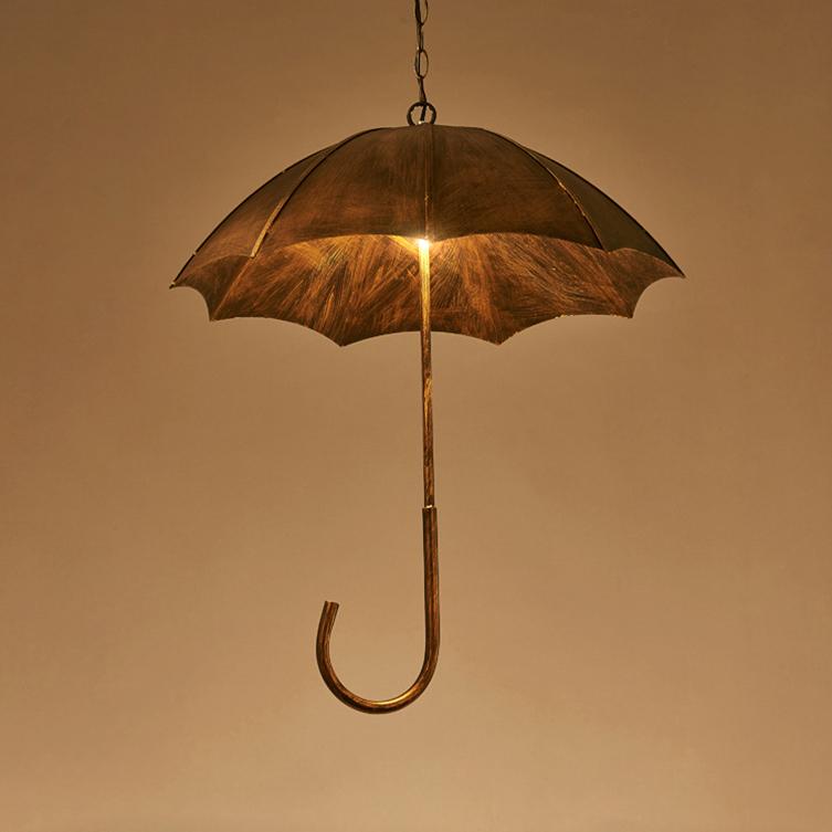 Vintage Industrial 5-Light Umbrella Chandeliers – Retro-Style Ceiling Lighting