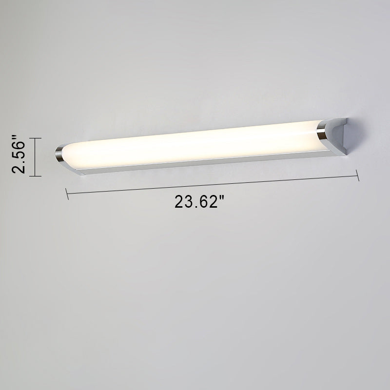 European Minimalist V-Shaped Aluminum Vanity Light with LED — Mirror-Front Wall Sconce