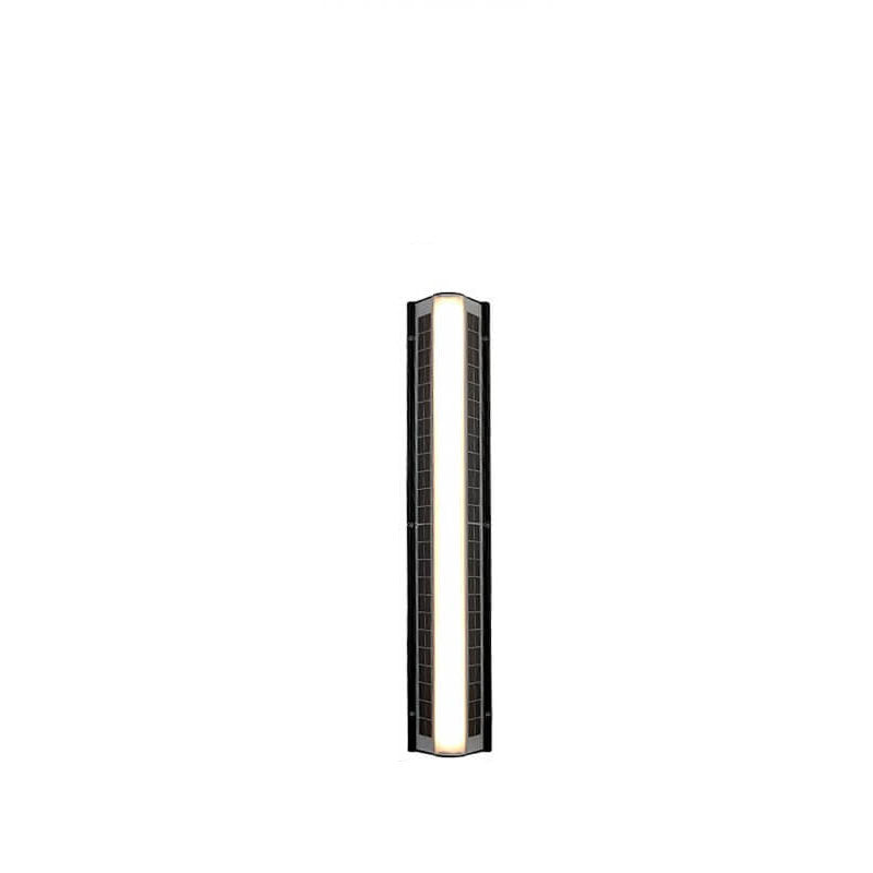 Sleek Solar-Powered Waterproof Acrylic Long-Strip LED Outdoor Wall Sconce Lamp