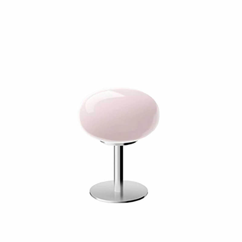 Elegant Nordic Vintage Cream Round Glass 1-Light Table Lamp