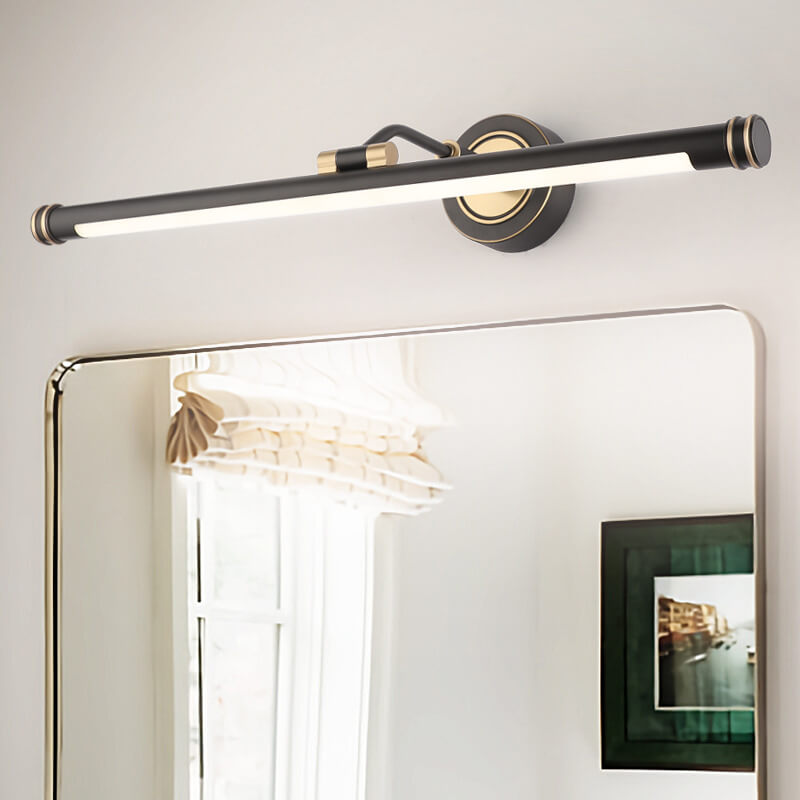 Modern Luxury Long-Copper LED Vanity Light with Acrylic Finish – Wall Sconce Lamp
