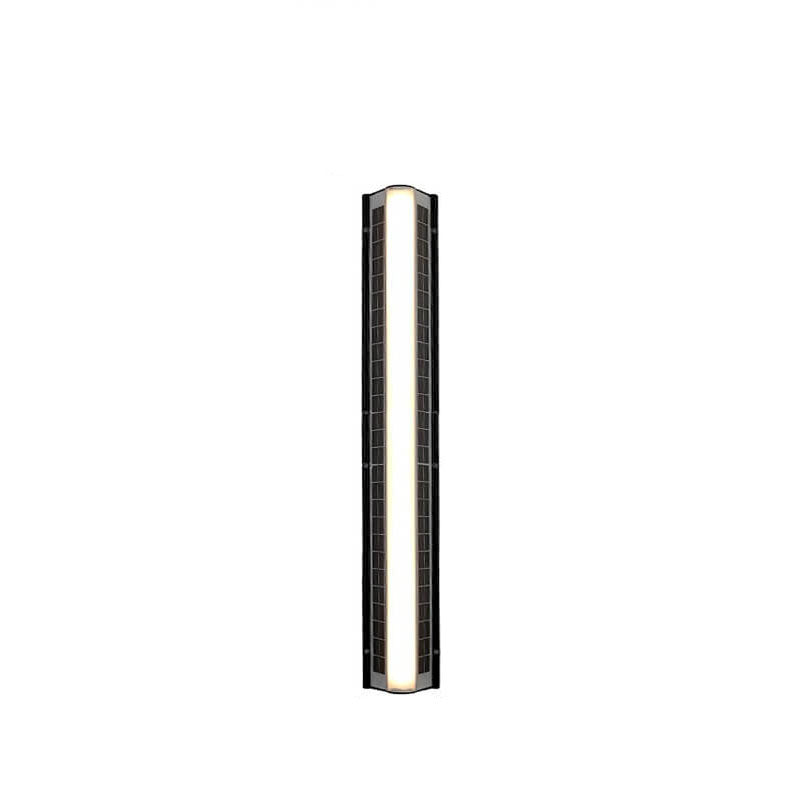 Sleek Solar-Powered Waterproof Acrylic Long-Strip LED Outdoor Wall Sconce Lamp
