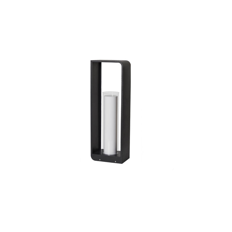 Modern Minimalist Square-Frame LED Landscape Light - Waterproof Stainless Steel & Acrylic for Outdoor Patio & Lawn