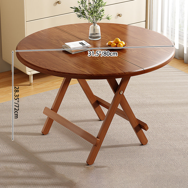 Sleek Contemporary Scandinavian Round Dining Table with MDF Top and Steel Base — Seats 4