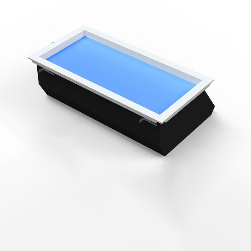 Sleek Modern Smart Blue Sky Aluminum LED Flush-Mount Ceiling Light