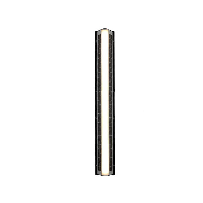 Sleek Solar-Powered Waterproof Acrylic Long-Strip LED Outdoor Wall Sconce Lamp