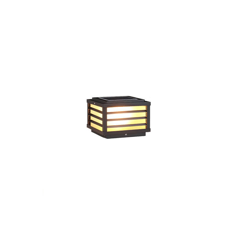 Solar Square Post Cap Light - Outdoor Waterproof Patio Lighting