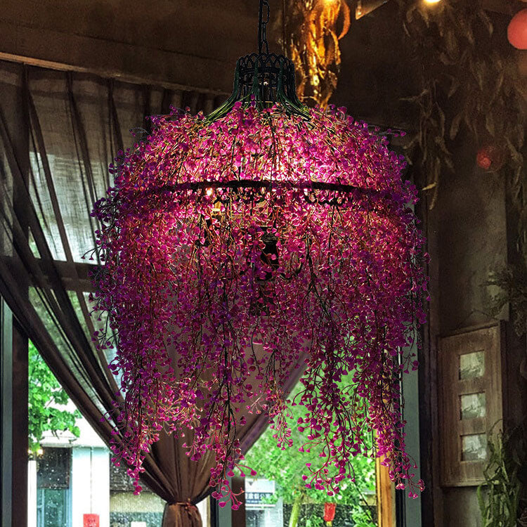 Creative Plant Vine 3-Light Chandelier – Decorative Indoor Lighting Fixture