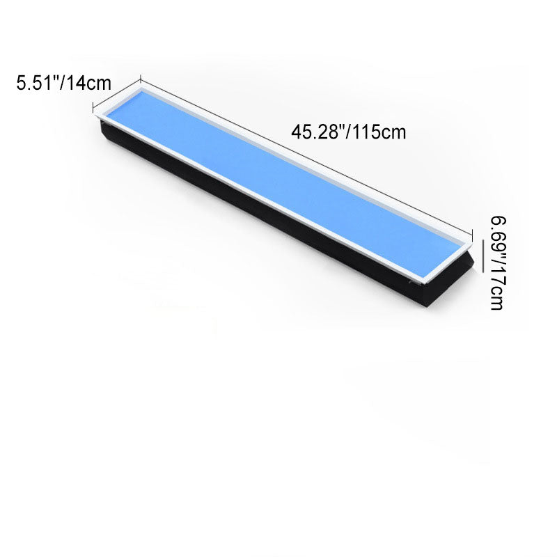 Sleek Modern Smart Blue Sky Aluminum LED Flush-Mount Ceiling Light