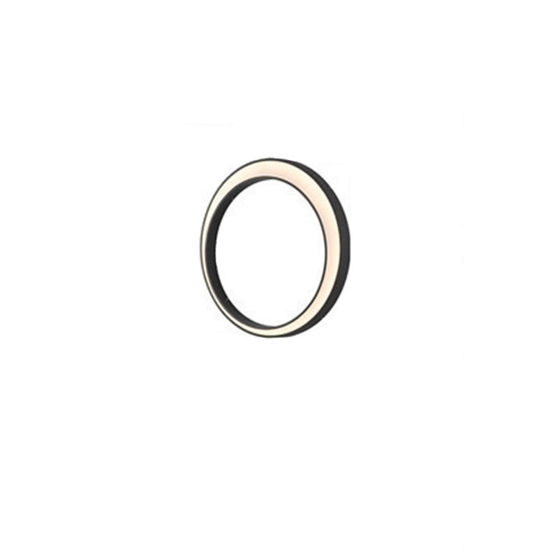 Sleek Modern Minimalist Crescent-Circle Stainless Steel LED Wall Sconce – Waterproof, Ideal for Outdoor Patio