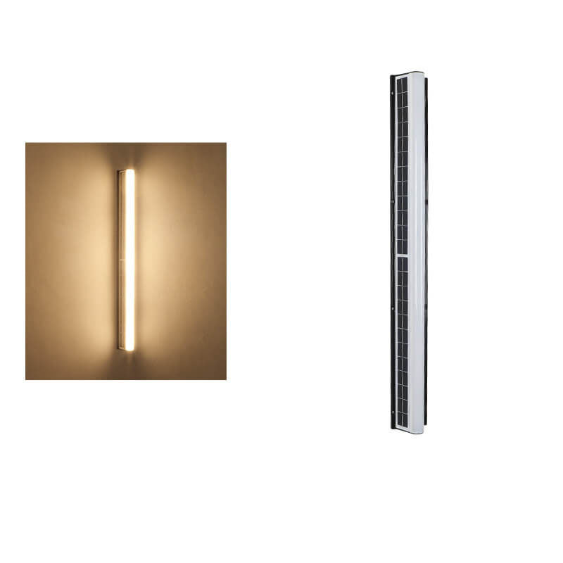 Modern Long Acrylic Solar LED Wall Light – Waterproof Outdoor Garden Lighting