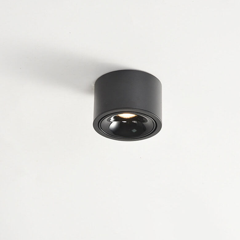 Sleek Modern Round LED Spotlight Flush Mount Ceiling Light, Adjustable