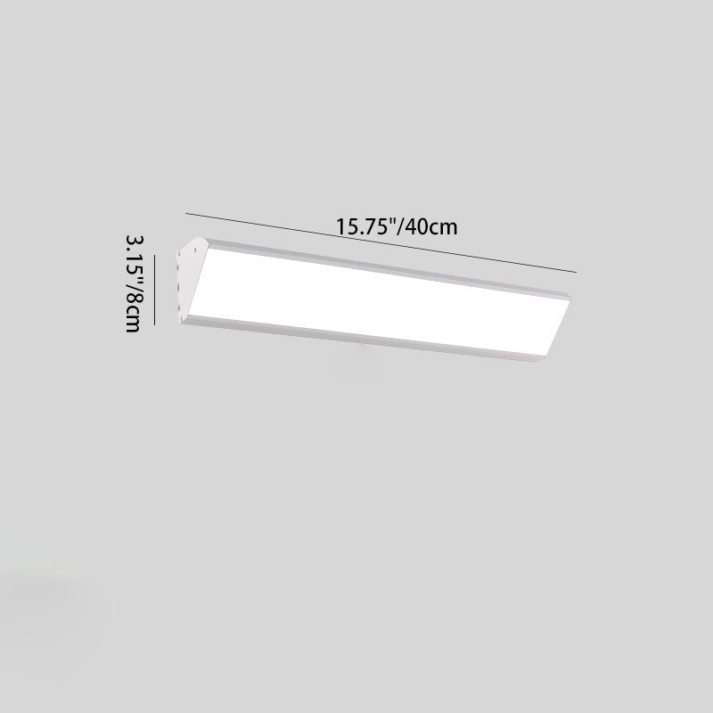 Modern Industrial Waterproof LED Wall Sconce with Rectangular Aluminum Frame and Acrylic Panel for Outdoor Patio