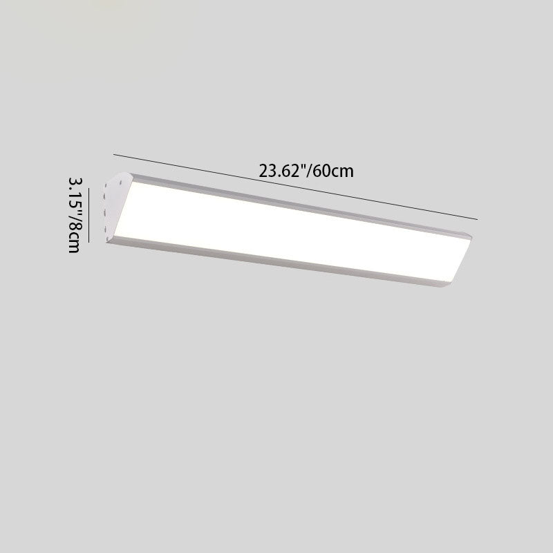 Modern Industrial Waterproof LED Wall Sconce with Rectangular Aluminum Frame and Acrylic Panel for Outdoor Patio