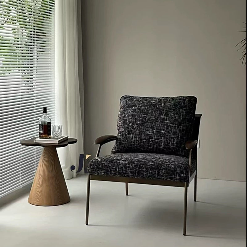 Solid Wood End Table with Geometric Cone Pedestal – Chic Art Deco Accent for the Living Room