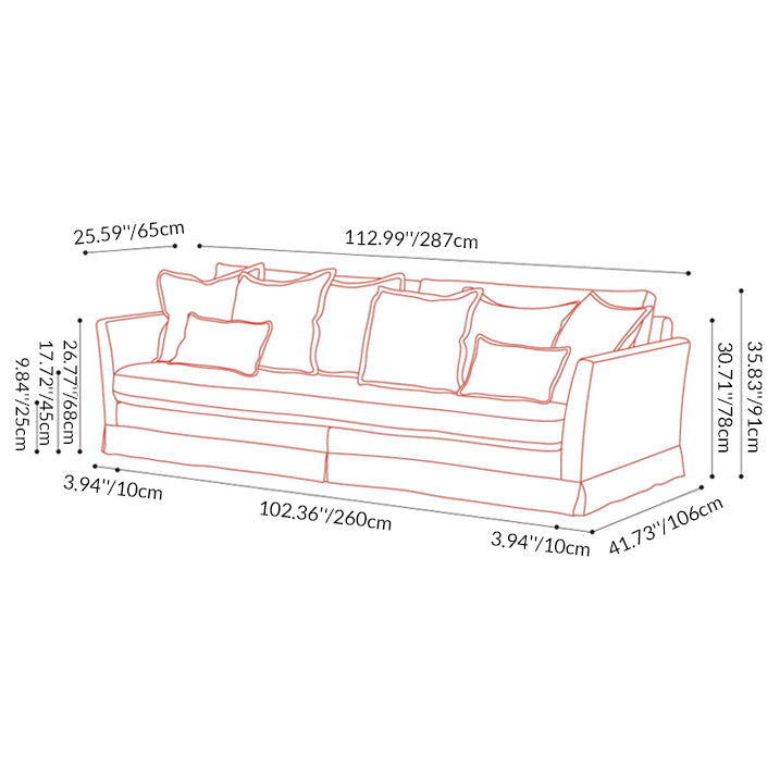 Birch Wood Sofa with Classic Houndstooth Pattern — Timeless Minimalist Elegance, 3/4 Seater for Living Room