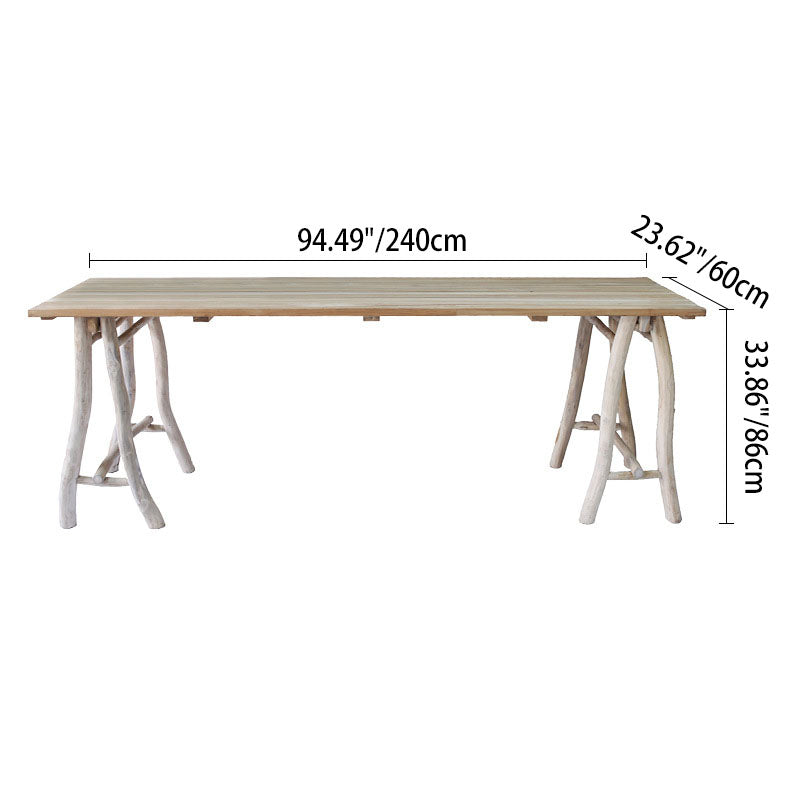 Sleek Teak Dining Table – Durable, Termite-Resistant Outdoor Table for Your Garden