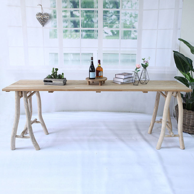 Sleek Teak Dining Table – Durable, Termite-Resistant Outdoor Table for Your Garden