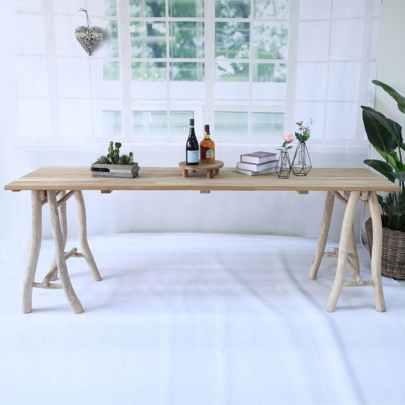 Sleek Teak Dining Table – Durable, Termite-Resistant Outdoor Table for Your Garden
