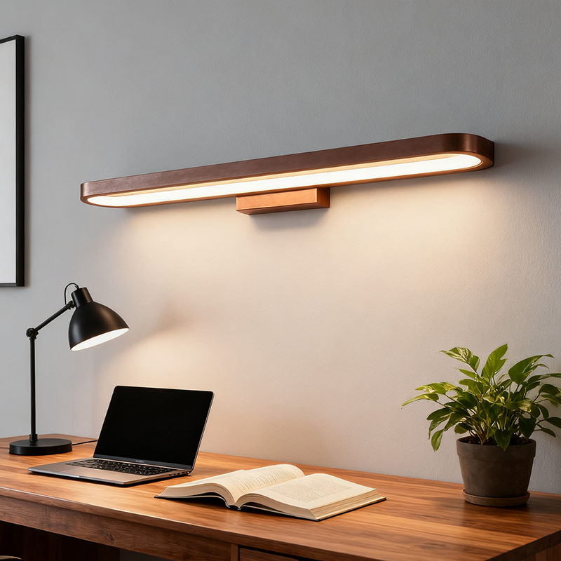 European-Style Minimalist Circular Aluminum LED Vanity Light – Front Mirror Wall Sconce Lamp