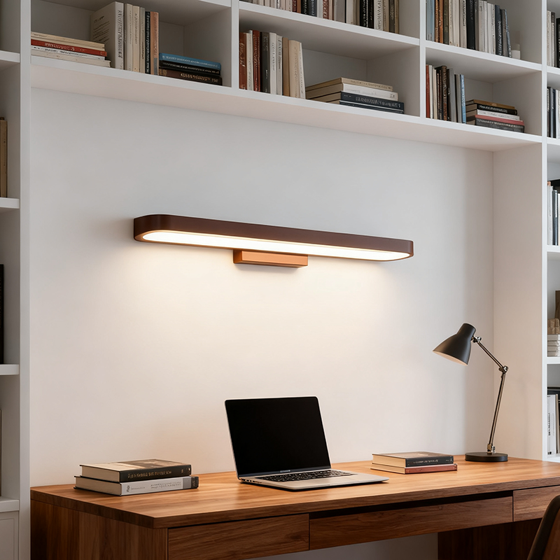European-Style Minimalist Circular Aluminum LED Vanity Light – Front Mirror Wall Sconce Lamp